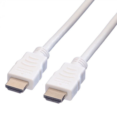 Value HDMI High Speed Cable With Ethernet, White 1,5M — image 1