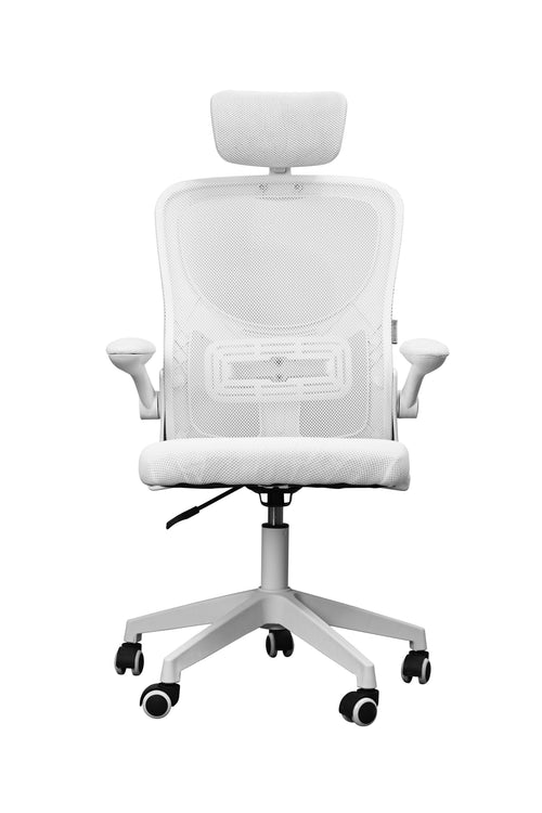 Mars Gaming Chair Mgc-ergo Plus White Reposabrazos Plegables /Pistón Clase 3/ Stand Lumbar Dinámico Adaptable/ — image 1