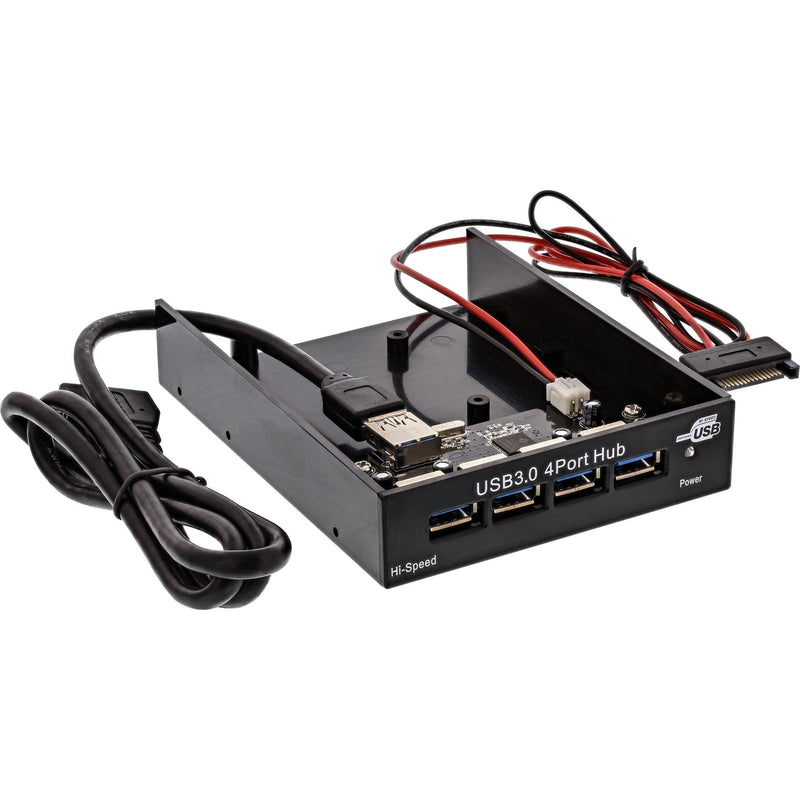 Inline Panel Front 4 Ports USB 3.0 Slot Disquete 3,5 Black