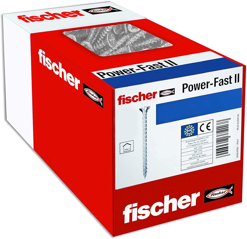 Fischer Screw Aglomerado Power-fast Ii 6,0X180 Avellanado 670508