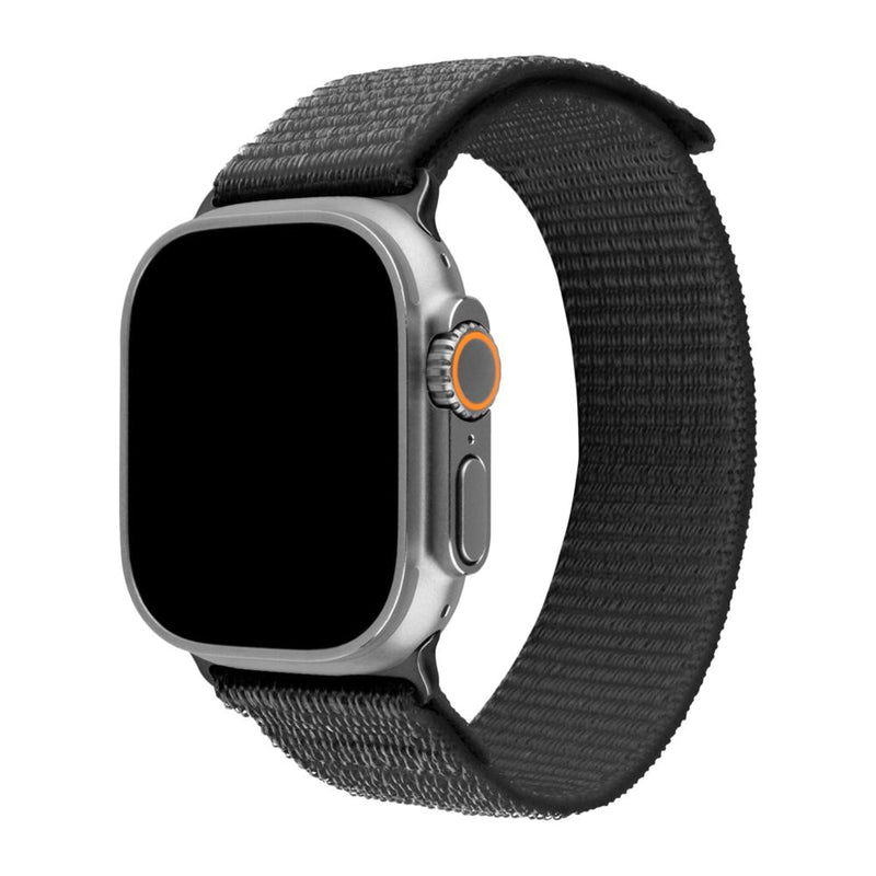 Fixed Nylon Sporty Strap For Apple Watch Ultra 49MM, Dark Gray