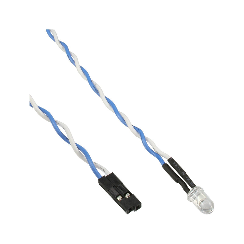 Inline Motherboard Power / HDD LED Blue 5MM 0,8M