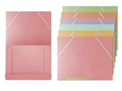 Bismark Folder Solapa Polipropileno - Size A4 - Closure With Gomas - Colours Surtidos Pastel — image 1