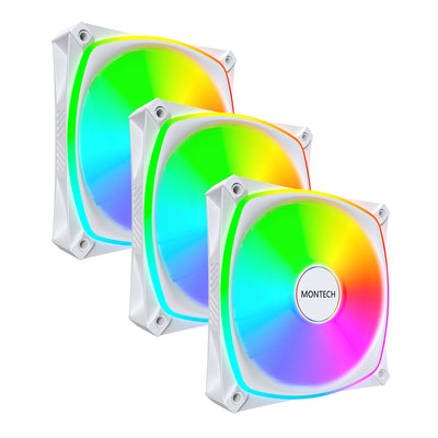 Montech Fan PC RX120 Pro 12CM White 3 Pieces — image 1