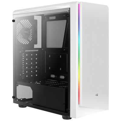 Aerocool PC Case Rift White Iluminacion RGB USB 3.0 Card Reader Design Double Camera Window Side Total Without — image 1