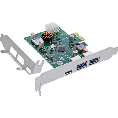 Inline® 2x Usb-a, 1x USB-C 3.2 GEN.1 Host Controller Pcie, PD 3.0, 6PIN Power — image 1