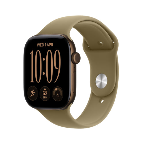 Apple Watch S12 Aluminium Cellular 46MM Dunkelbronze Strap Deportiva Oliv) M L — image 1