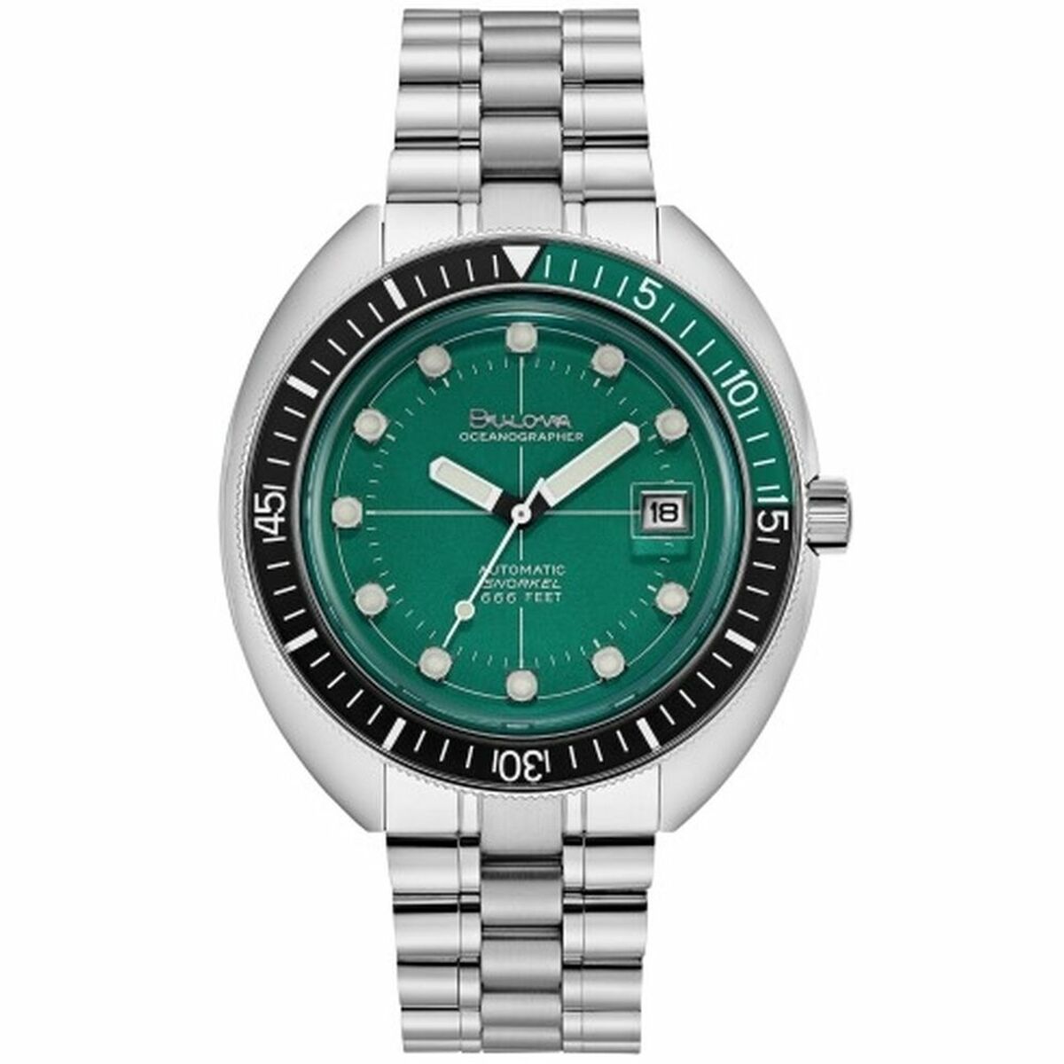 Bulova Men's Watch Bulova F100 Tribute - Steel Green Silver