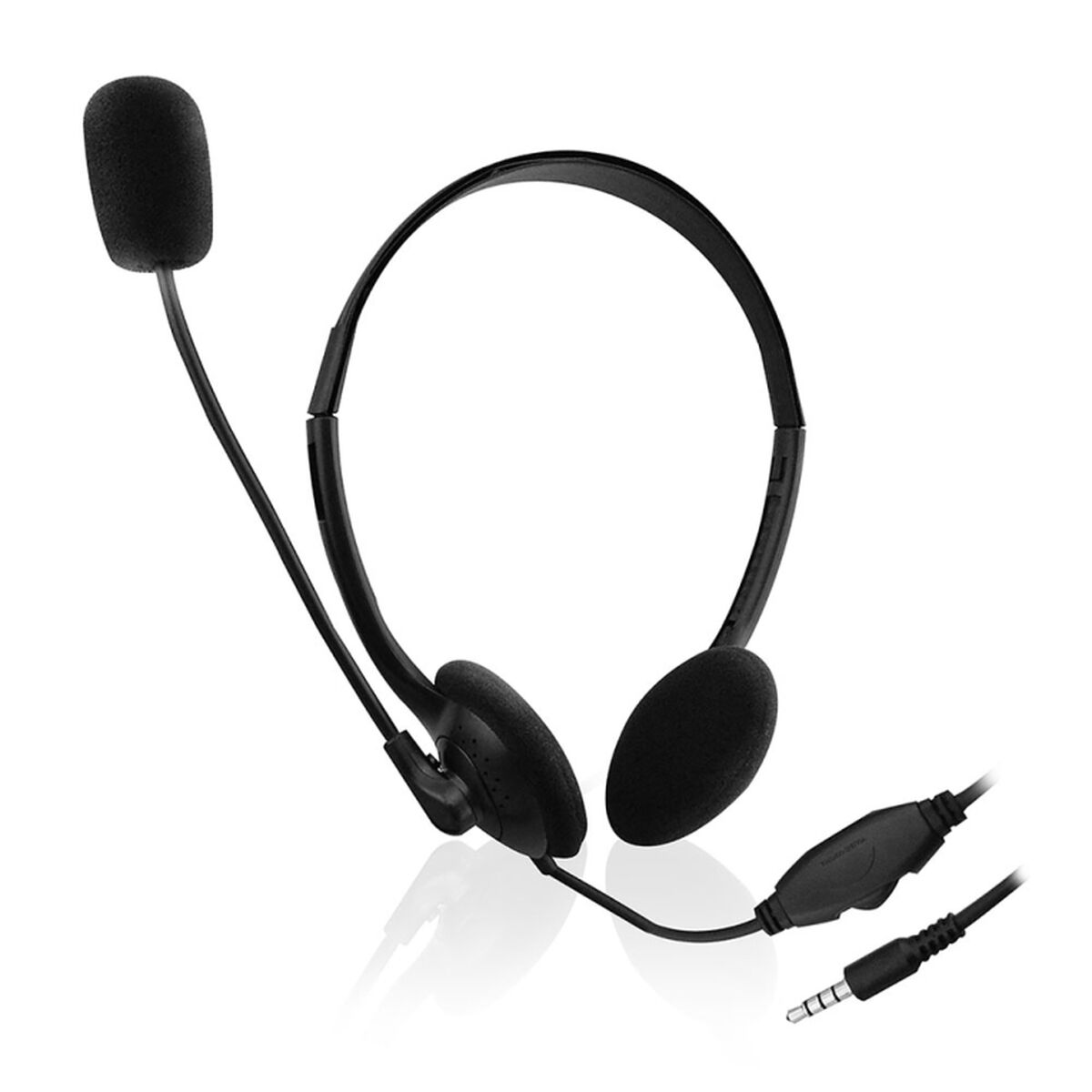 Ewent Headphones With Microphone Ewent Ew3567 Black (1 Unit)