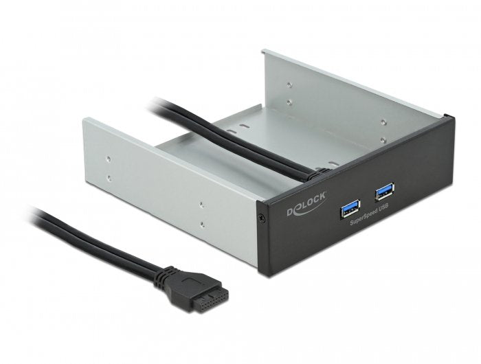 Delock Panel Front 5,25 With 2 Ports Type a Superspeed ??usb (USB 3.2 Gen 1)