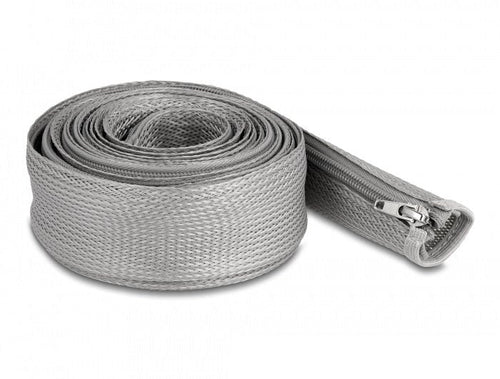 Delock Manga Trenzada With Zip Resistant Calor 3M X 50MM Grey — image 1