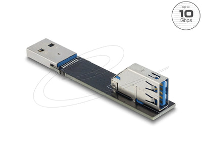 Delock USB 10Gbps Adapter USB Type a Connector Female a Male Gedreht 90° Arriba — image 1