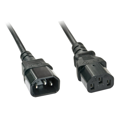 Lindy 30331 Cable Power Black 2M C14 Acoplador C13 Acoplador — image 1