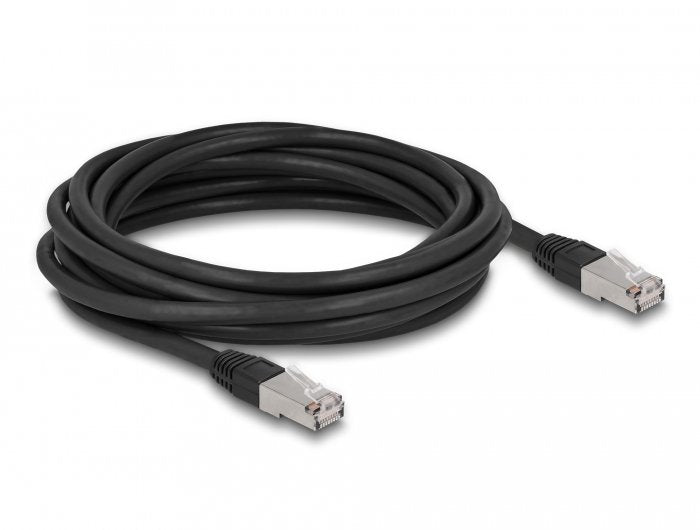 Delock RJ45 Network Cable CAT.6A S FTP Pe Outdoor 5M Black