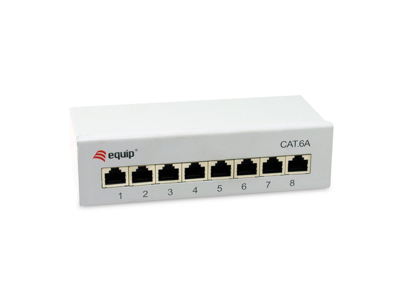 Equip Patchpanel 8x RJ45 CAT.6A FTP 1HE Keymone Mounting Gr