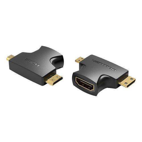 Vention Adapter HDMI 2 1 AGFB0 HDMI Female a Micro HDMI Male Mini HDMI Male — image 1