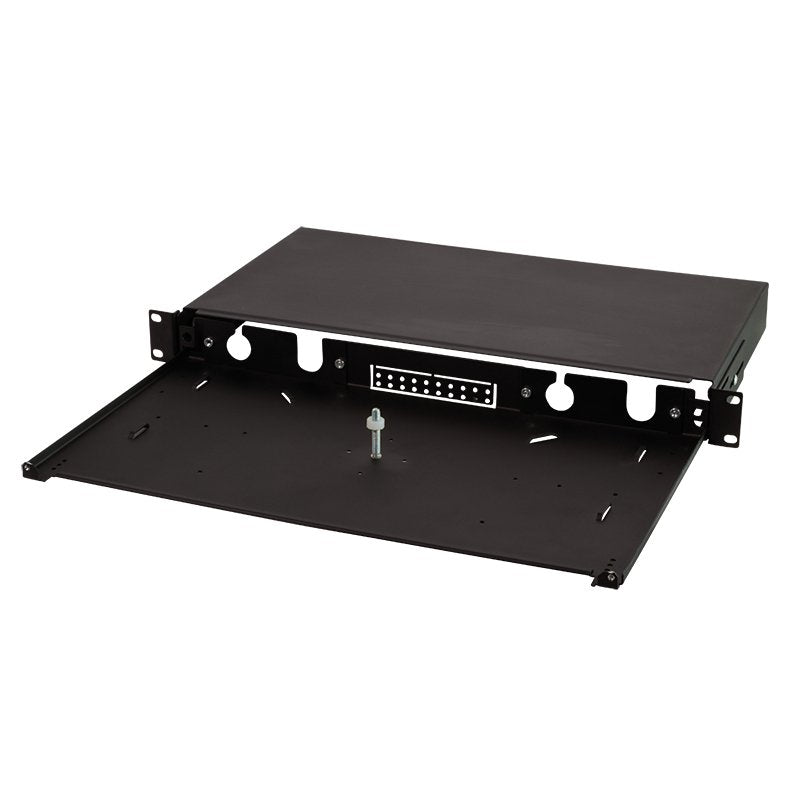 Logilink Fiber Optic Patch Panel 19 1U, Sliding Type, Black Unloaded