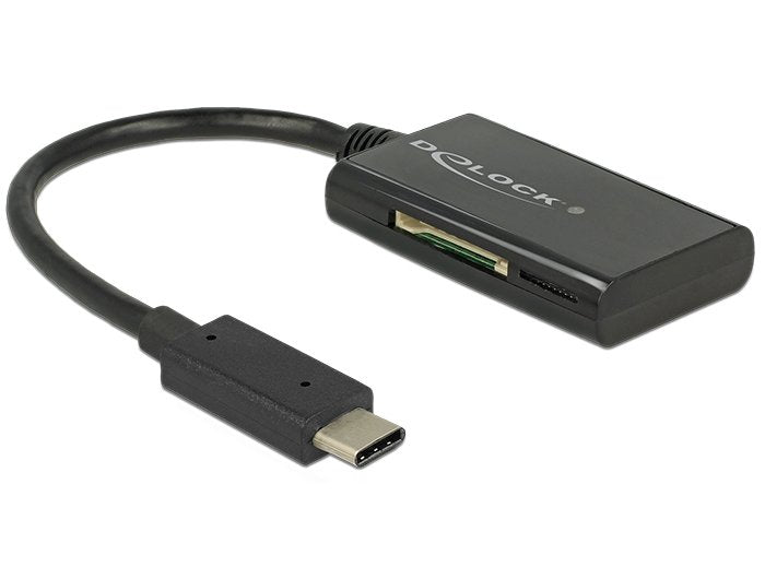 Delock Card Reader External USB 3.1 Gen 1 Type-c™ Male 4 Ranuras