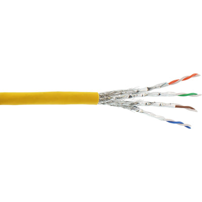 Inline Network Cable S/FTP Pimf CAT.6A Libre Halógenos 500MHZ Yellow 100M — image 1
