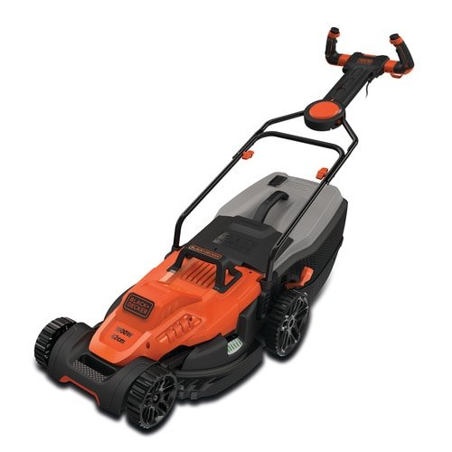 Black + Decker Lawnmower BEMW481ES Manual Power Alterna Orange Orange/Black Lawnmower Manual, 600M², 42CM, 2CM