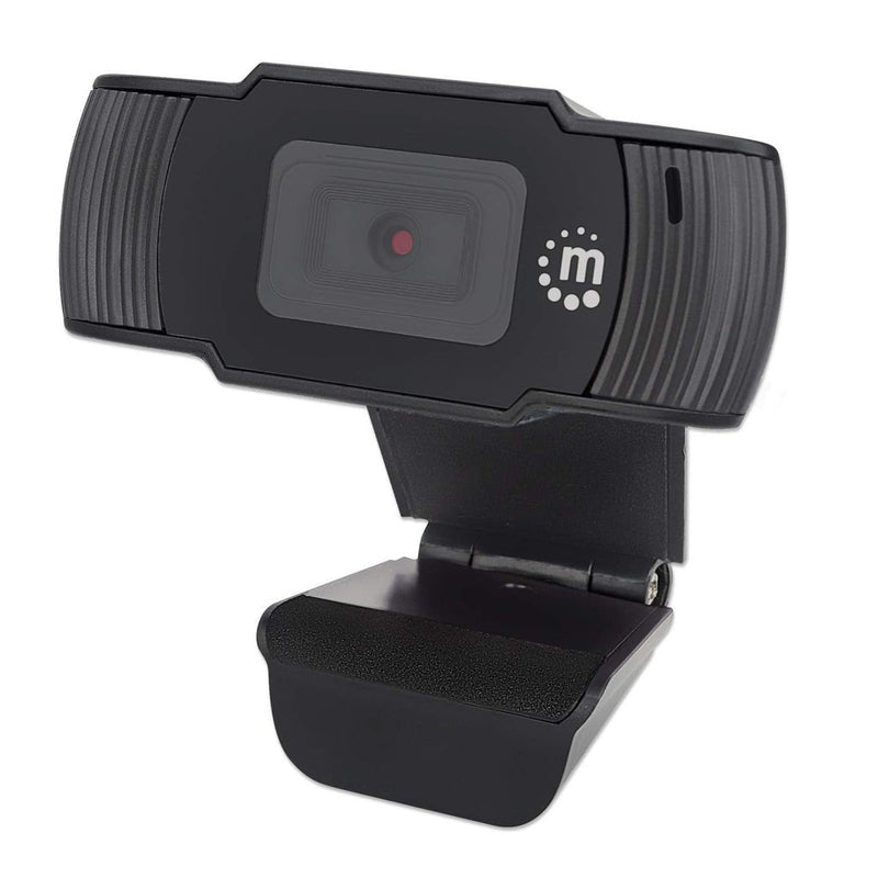 Manhattan USB Webcam Two Megapixels (clearance Pricing) 1080P Full HD USB-A Integrated Microphone Adjustable C