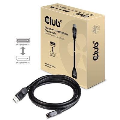 Club 3D Cable Alargo DisplayPort 1.4 HBR3 8K60HZ 2M — image 1
