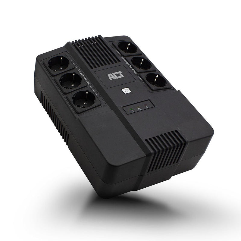 Ups, 600VA, 6X Type F Outlet, 1X IEC C14 Input, 230V, Avr