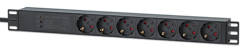 Intellinet 715140 Unit Distribución Energía (pdu) 7 Salidas AC 1U Black