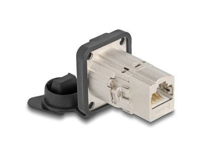 Delock 67061 Connector Recessed RJ45 Tipo-d CAT.6A STP With Cover Protectora IP66 Resistant Polvo And Water — image 1