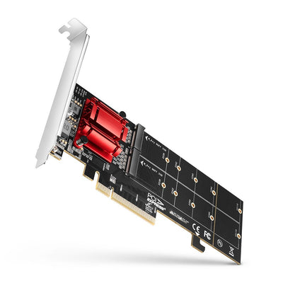 Axagon PCEM2-ND PCIE Adapter Zwei M.2 Ssds — image 1