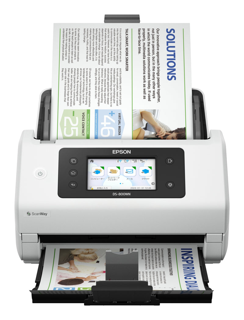 Epson Workforce DS-800WN Scanner Documentos a Dos Caras A4/Legal 600 Ppp X 600 Ppp Up To 50 Ppm (mono) / Up To
