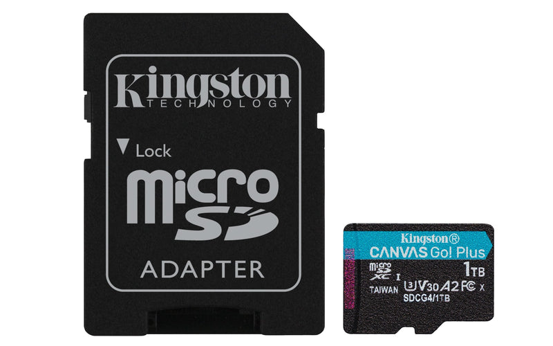 Kingston microSD 1TB Microsdxc Canvas Go! Plus GEN4 A2 U3 V30 + Adapter