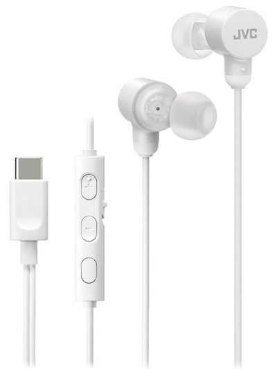 JVC Headphones HA-FR29UC White With USB Cable -c™ Microphone And Remote Control — image 1