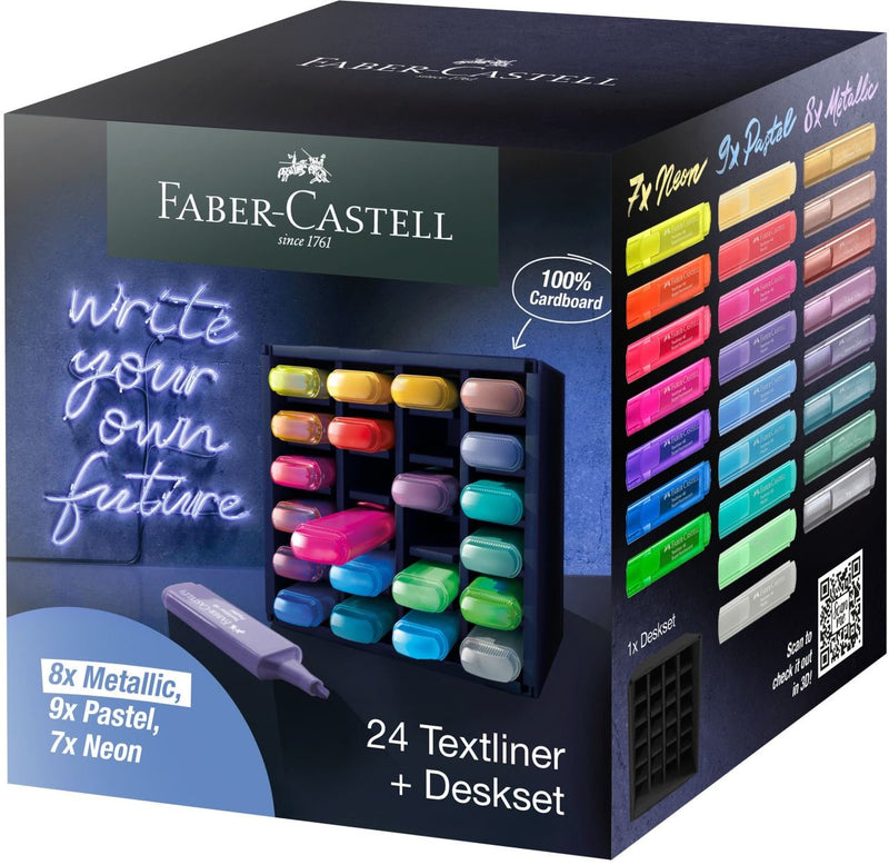 Faber Castell Marcador Fluorescent Textliner 46 Set de escritorio 24 C/Surtidos