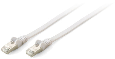 Latiguillo Flat Apantallado U/FTP Categoria 6A/10G 1M Colour White — image 1