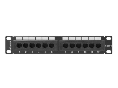 Lanberg Patch Panel 12PORT 1U 10 CAT.5E Black — image 1