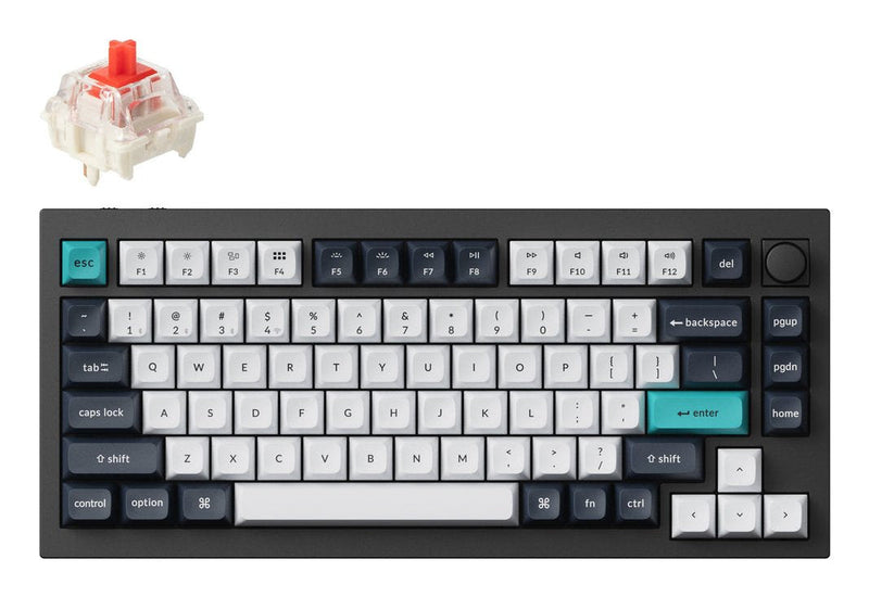 Keychron Keyboard Wrl Q1 Max. RGB/Carbon Black Q1M-M1