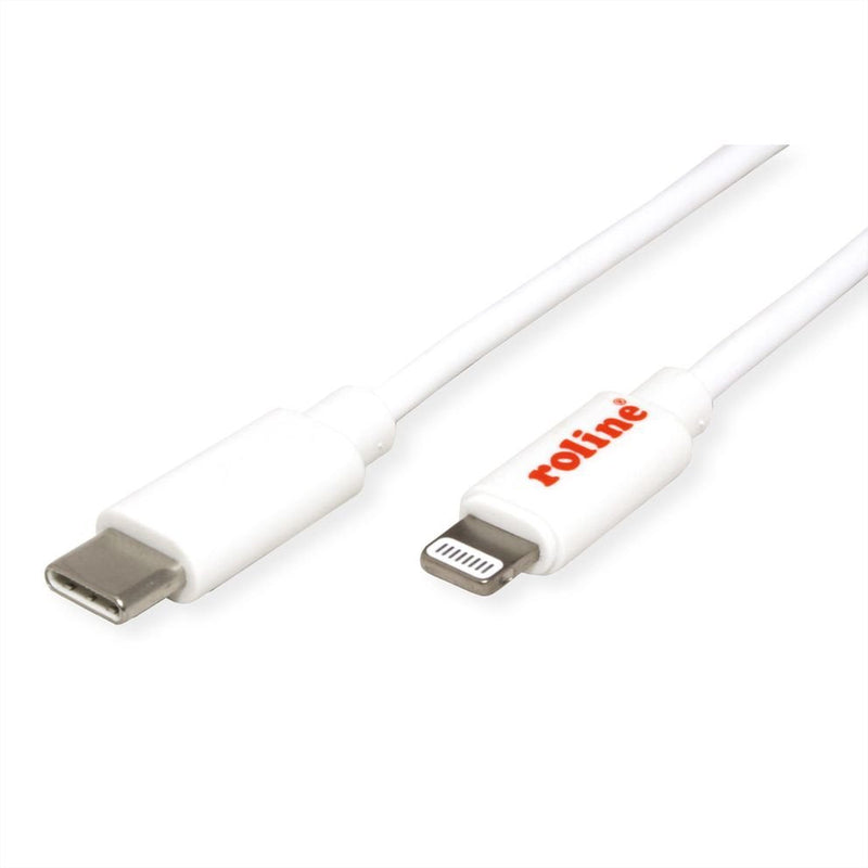 Roline USB Sync- & Cable Charging Type-c 8PIN Connector, White 1M
