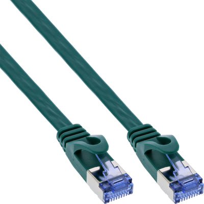 Inline Network Cable Flat , U/FTP, CAT.6A, Green 5M — image 1
