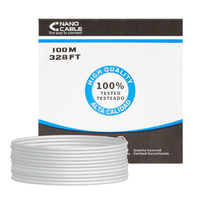 Nanocable Bobina Network Cable Flexible RJ45 CAT.5E UTP AWG24 100M - Grey — image 1
