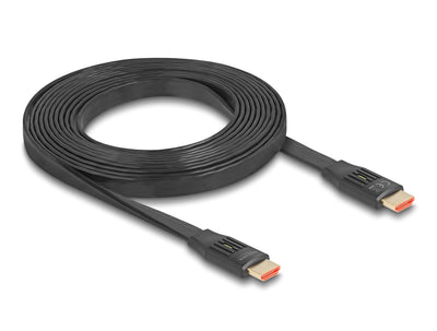 Delock Cable Flat HDMI High Speed 48 GPS 8K 60HZ Black 3 Metres 81003 — image 1