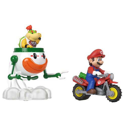 Figuras Blister Bowser Jr. & Mario Super Mario Galaxy Hot Wheels — image 1