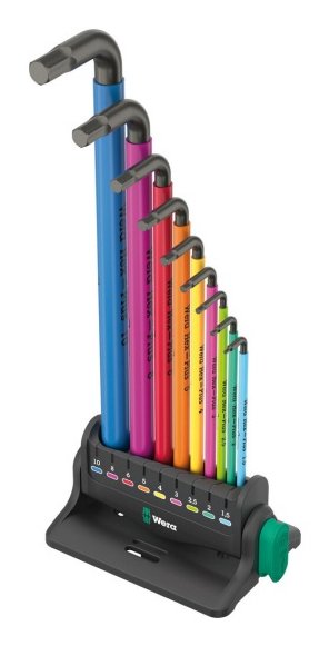 Wera Set Of Keys 3 Angulares Hex-plus Multicolour 950/9 — image 1