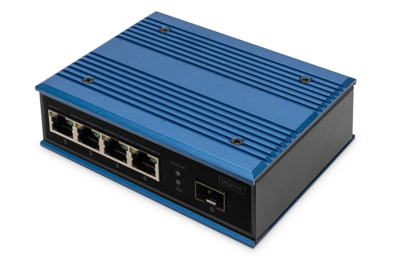 Digitus Switch Ind. 4-PORT 10 100 Blue