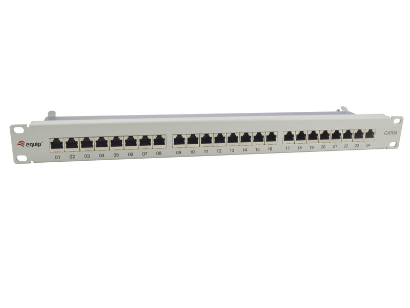 Equip Patchpanel 24x RJ45 CAT.6A 19 1HE Grey