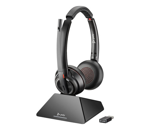 Poly Savi 8220 Headphones Wireless Diadema Bluetooth Black — image 1