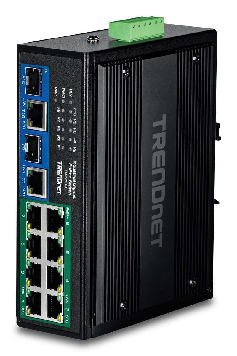 Trendnet TI-BG108 Switch Gigabit Ethernet (10/100/1000) Energía Sobre Ethernet (PoE) Black