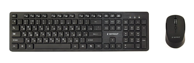 Gembird Keyboard + Mouse Wrl Rus/Desktop KBS-WCH-04-RU