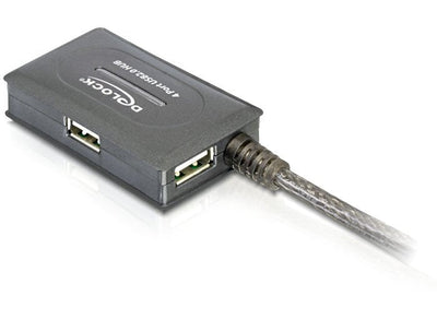 Delock Cable Extensión USB 2.0 10M Activo With Hub 4 Ports — image 1