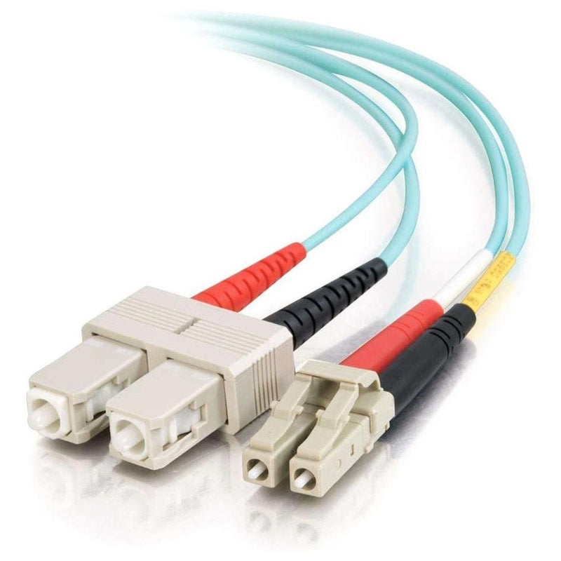 C2G Lc-sc 10GB 50/125 OM3 Duplex Multimode Pvc Fiber Optic Cable (lszh) Network Cable Modo Múltiple Sc (m) a L